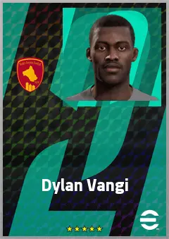 Dylan Vangi eFootball 2026 player card, 63 OVR CB