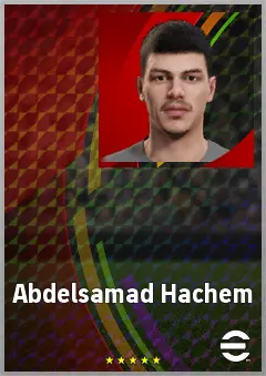Abdelsamad Hachem eFootball 2026 player card, 64 OVR CF