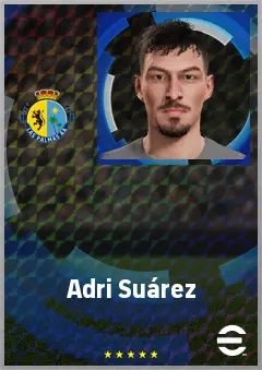 Adri Suárez eFootball 2026 player card, 62 OVR GK
