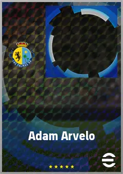 Adam Arvelo eFootball 2026 player card, 63 OVR LWF