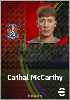 Cathal McCarthy eFootball 2026 player card, 63 OVR CB