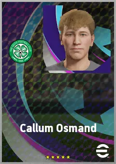 Callum Osmand eFootball 2026 player card, 65 OVR CF