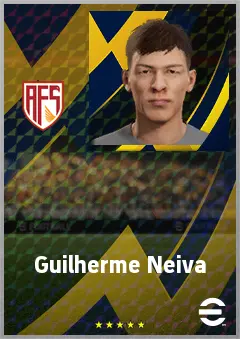 Guilherme Neiva eFootball 2026 player card, 62 OVR CF