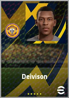 Deivison eFootball 2026 player card, 62 OVR CMF