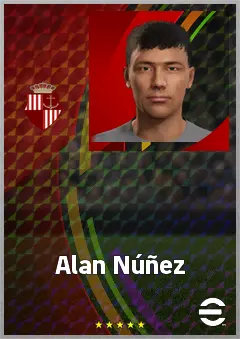 Alan Núñez eFootball 2026 player card, 66 OVR RB