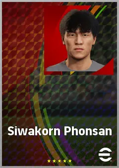Siwakorn Phonsan eFootball 2026 player card, 60 OVR CF