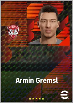 Armin Gremsl eFootball 2026 player card, 67 OVR GK