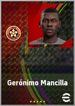 Gerónimo Mancilla eFootball 2026 player card, 64 OVR LWF