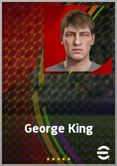 George King eFootball 2026 player card, 63 OVR CB