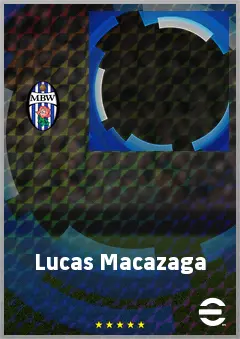Lucas Macazaga eFootball 2026 player card, 62 OVR RB