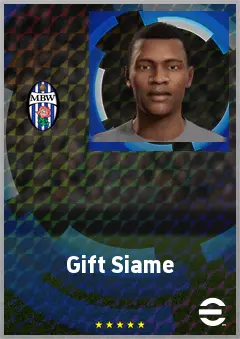 Gift Siame eFootball 2026 player card, 62 OVR CMF