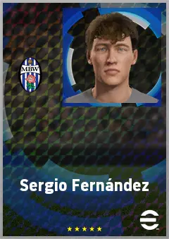 Sergio Fernández eFootball 2026 player card, 62 OVR LB
