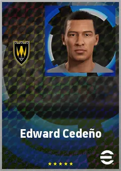 Edward Cedeño eFootball 2026 player card, 65 OVR CMF