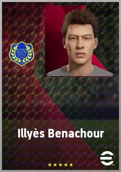 Illyès Benachour eFootball 2026 player card, 64 OVR CMF