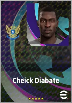 Cheick Diabate eFootball 2026 player card, 68 OVR CB