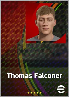 Thomas Falconer eFootball 2026 player card, 60 OVR RB