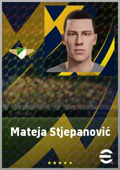 Mateja Stjepanović eFootball 2026 player card, 67 OVR DMF