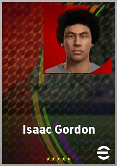 Isaac Gordon eFootball 2026 player card, 59 OVR RB