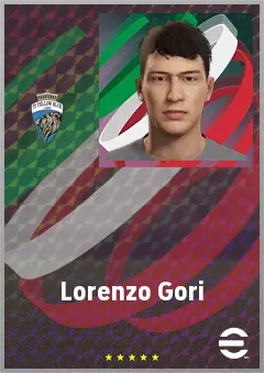Lorenzo Gori eFootball 2026 player card, 67 OVR CF