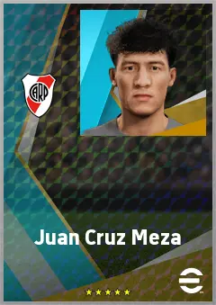 Juan Cruz Meza eFootball 2026 player card, 66 OVR AMF
