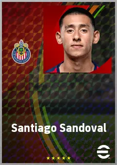 Santiago Sandoval eFootball 2026 player card, 60 OVR AMF
