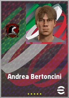 Andrea Bertoncini eFootball 2026 player card, 60 OVR RB