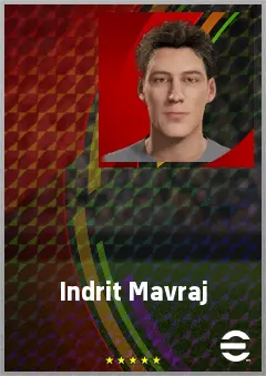 Indrit Mavraj eFootball 2026 player card, 60 OVR CB