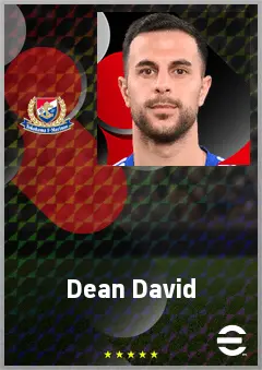 Dean David eFootball 2026 player card, 70 OVR CF