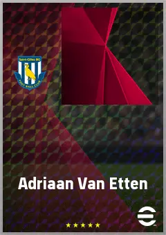Adriaan Van Etten eFootball 2026 player card, 61 OVR GK