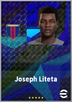 Joseph Liteta eFootball 2026 player card, 66 OVR DMF