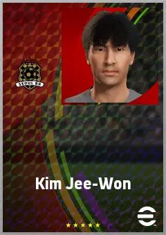 Kim Jee-Won eFootball 2026 player card, 60 OVR CB