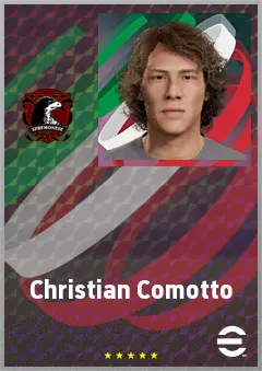 Christian Comotto eFootball 2026 player card, 62 OVR CMF