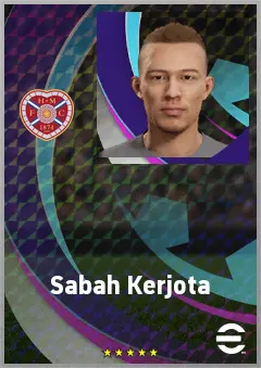 Sabah Kerjota eFootball 2026 player card, 67 OVR RWF