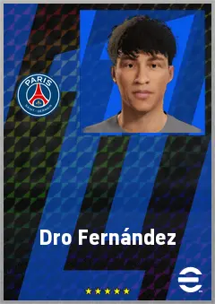 Dro Fernández eFootball 2026 player card, 69 OVR AMF
