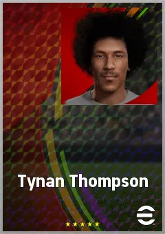 Tynan Thompson eFootball 2026 player card, 65 OVR LWF
