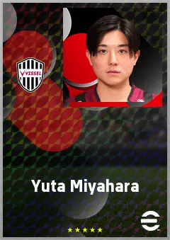 Miyahara Yuta eFootball 2026 player card, 60 OVR LWF