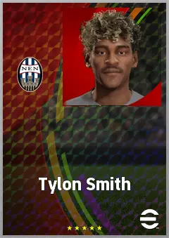 Tylon Smith eFootball 2026 player card, 64 OVR CB