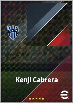 Kenji Cabrera eFootball 2026 player card, 70 OVR LMF