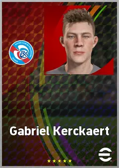 Gabriel Kerckaert eFootball 2026 player card, 62 OVR GK