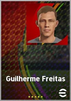Guilherme Freitas eFootball 2026 player card, 62 OVR CMF