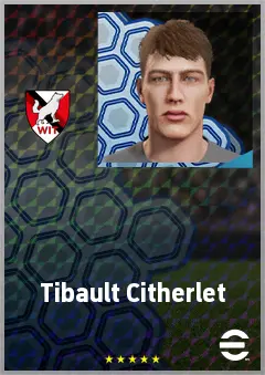 Tibault Citherlet eFootball 2026 player card, 63 OVR CB
