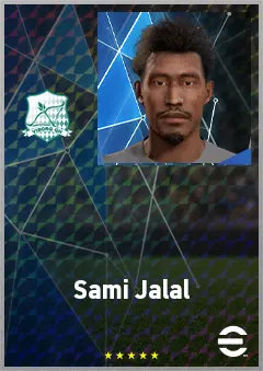 Sami Jalal eFootball 2026 player card, 65 OVR LWF
