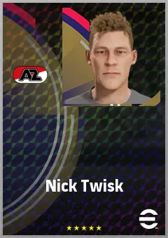 Nick Twisk eFootball 2026 player card, 65 OVR DMF