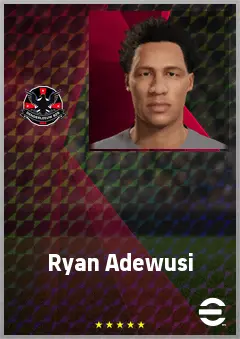 Ryan Adewusi eFootball 2026 player card, 61 OVR CF