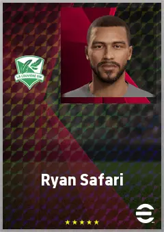 Ryan Safari eFootball 2026 player card, 63 OVR CF