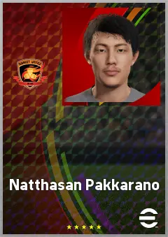 Natthasan Pakkarano eFootball 2026 player card, 61 OVR GK