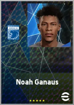 Noah Ganaus eFootball 2026 player card, 68 OVR CF