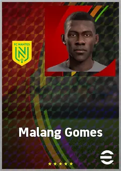 Malang Gomes eFootball 2026 player card, 64 OVR DMF