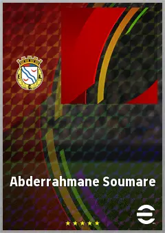 Abderrahmane Soumare eFootball 2026 player card, 61 OVR CMF