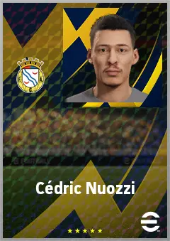 Cédric Nuozzi eFootball 2026 player card, 62 OVR LWF